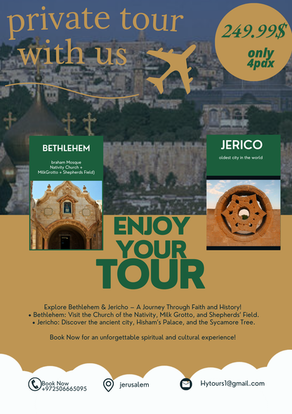 Bethlehem, Jericho (half day tour)